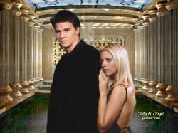 Buffy and Angel at the Golden Pool