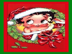 BETTY IN CHRISTMAS WREATH