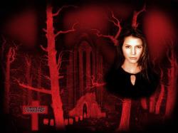 Cordelia  In the SunnyDale Cemetery,