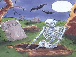 Grave Yard Skelton