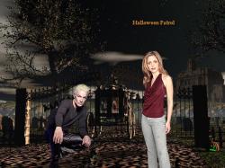 Buffy and Spike Halloween Patrol