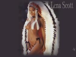 Lena Scott in Headdress