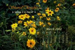 March 2002 Desktop Calendar