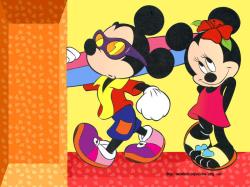 Mickey & Minnie Go Surfing