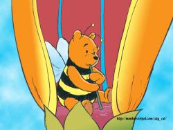 Pooh Drinking Honey