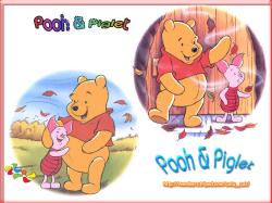 Pooh & Piglet on a Windy Day