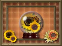 Sunflower Snow Globe