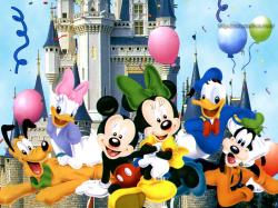 Mickey , Minnie and Friends At Disney Land